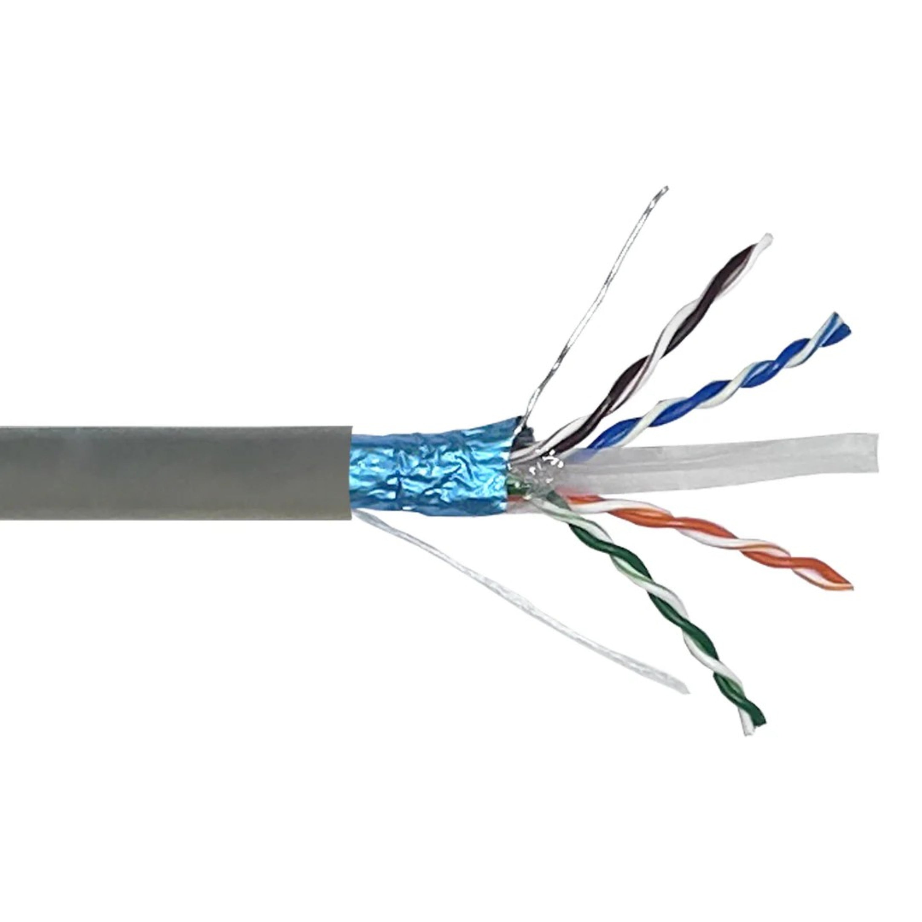 Câble CAT6 550MHz F/UTP Riser, Cuivre monobrin 23AWG – 305m