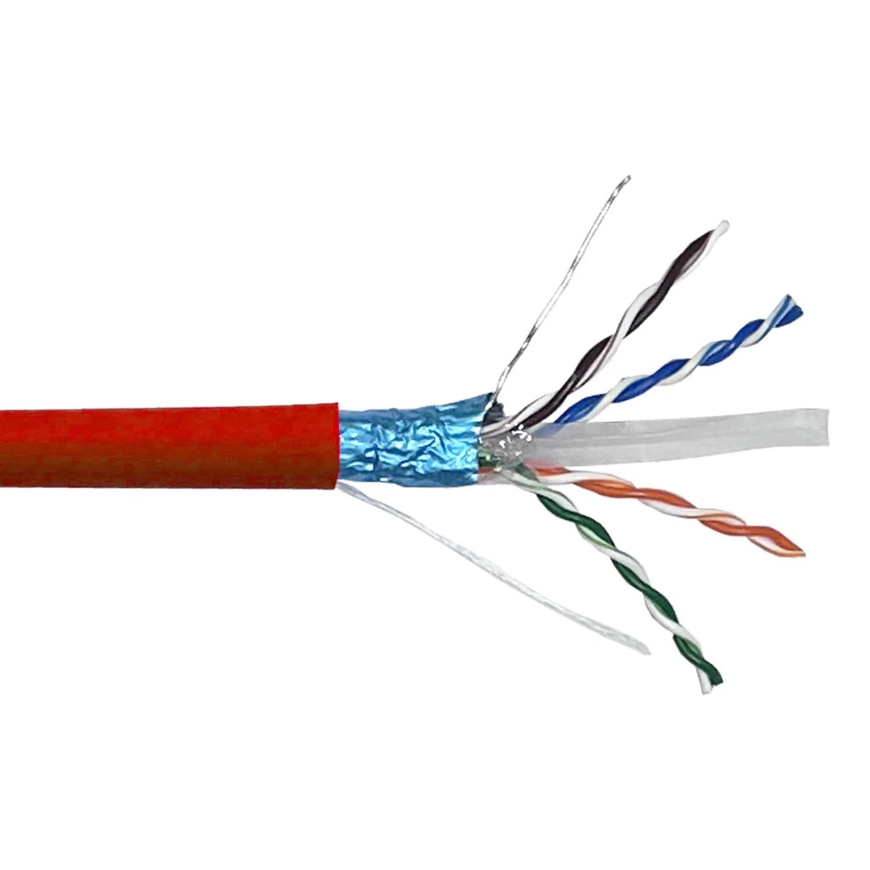 Câble CAT6 550MHz F/UTP Riser, Cuivre monobrin 23AWG – 305m