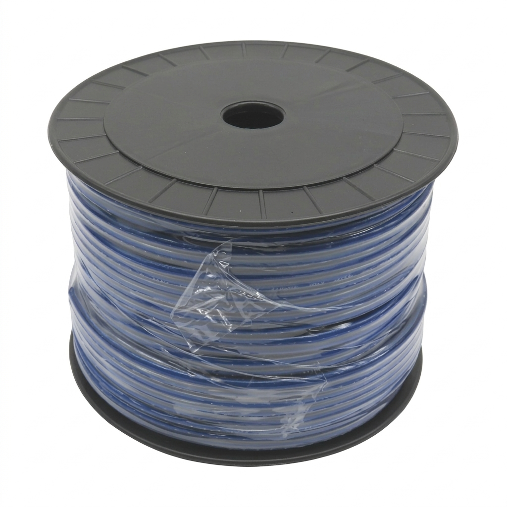 10 Gauge Speaker Wire 150FT Roll – Blue PVC Jacket with Gold Inner Conductors