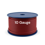 10 Gauge Power Wire 250FT Spool – Ultra Flexible Matte PVC Jacket Cable (Red / Black) Automotive, Car Audio & Electrical Use