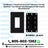 BestMounts Combo: Brush Decorator 1-Gang Cable Pass-Through Low Voltage Snap-On Wall Plate with Drywall Retrofit Mounting Bracket | BLVBRS1