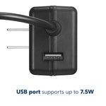 Open Box Insignia 22.5W Universal AC Adapter – Multi-Voltage Charger with 7 Tips & USB Port (NS-UNI22WAC-C)