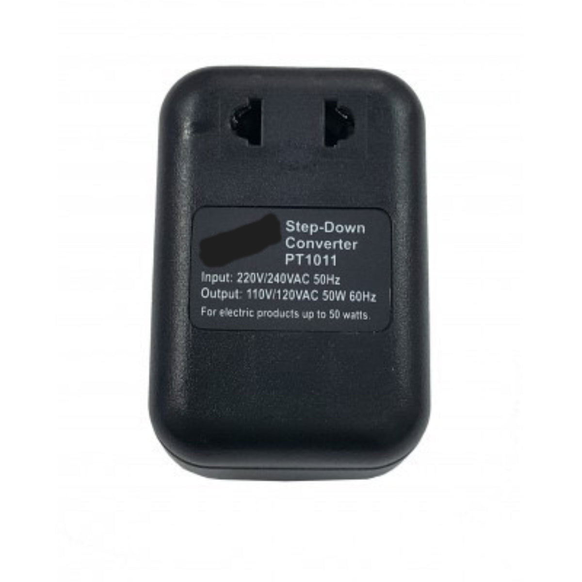50 Watt Travel Voltage Converter (Step Down -- 220V Electricity / 110V Device)