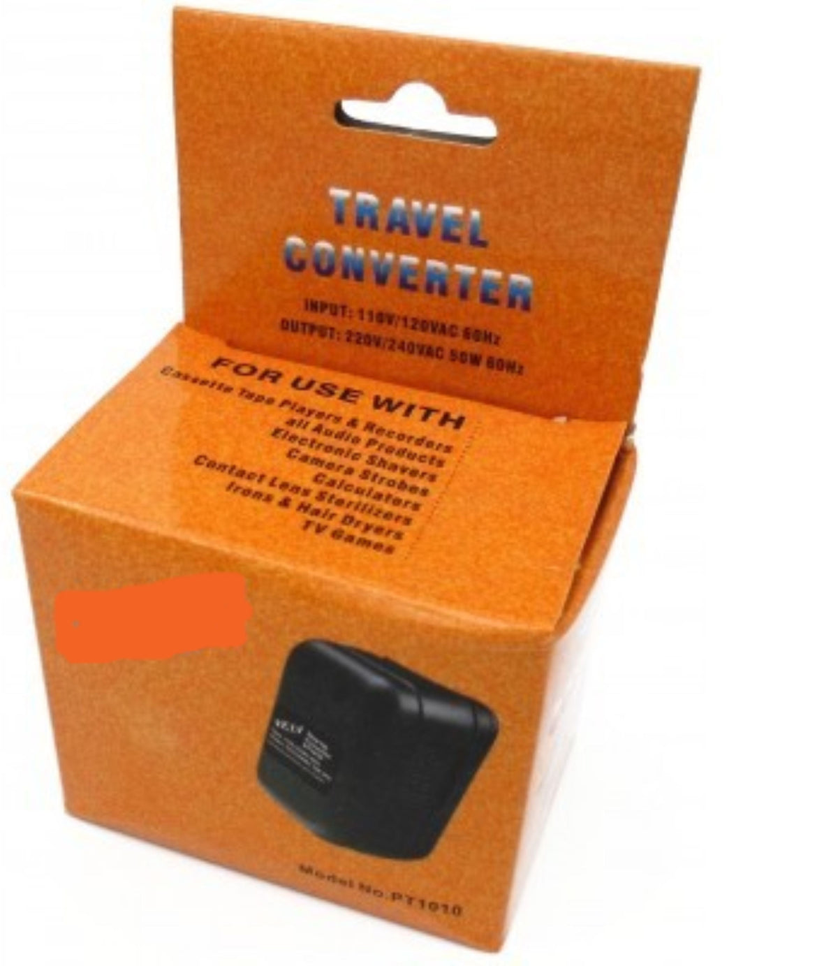 50 Watt Travel Voltage Converter (Step Up -- 110V Electricity / 220V Device)  50W (Step Up)