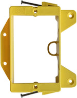 BestMounts - Low Voltage Nail-ON Mounting Bracket 1 Gang Multipurpose New Construction LVN1  – (10 Pack, Yellow)