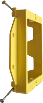 BestMounts - Low Voltage Nail-ON Mounting Bracket 1 Gang Multipurpose New Construction LVN1  – (10 Pack, Yellow)
