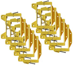 Low Voltage Nail-ON Mounting Bracket 1 Gang Multipurpose New Construction LVN1  – (240 Pack, Yellow)