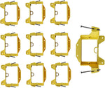 Low Voltage Nail-ON Mounting Bracket 1 Gang Multipurpose New Construction LVN1  – (240 Pack, Yellow)
