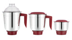 Bajaj Classic Indian Mixer Grinder, 600W, Stainless Steel Jars - Indian Mixer Grinder, Spice & Coffee grinder 110V for use in Canada / USA