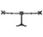 BestMounts Triple Monitor Mount Stand Free Standing Mount Option Supports up to 13-24 inches (BDM-303)