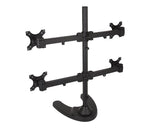 BestMounts 4-Monitor free standing with Adjustable Height -Monitor Arm Mount fits up to 4 Screens (BDM-404)