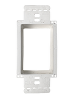 Rallonge pour boîte électrique non métallique à plusieurs gangs BestMounts - Blanc, (paquet de 5) avec vis à tête plate 6-32