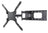 BestMounts 23-55 inch TV Articulating Fullmotion Wall Mount - Up to lb (50 kg) 110lbs (BVM-23)