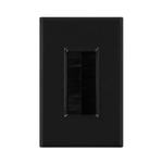 BestMounts Combo: Brush Decorator 1-Gang Cable Pass-Through Low Voltage Snap-On Wall Plate with Drywall Retrofit Mounting Bracket | BLVBRS1
