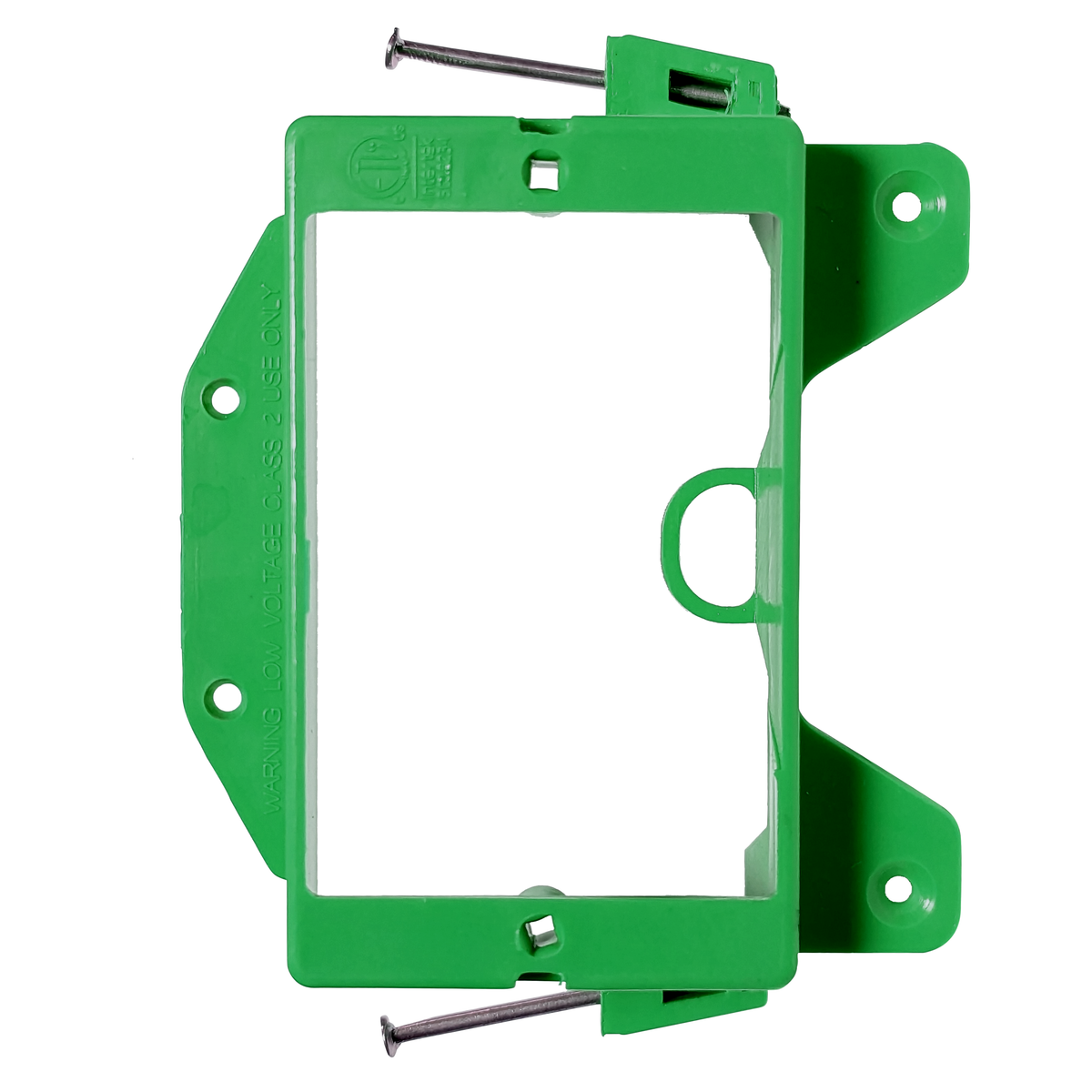 BestMounts New Construction (Nail-On) 1-Gang Low Voltage Plastic Mounting Bracket | BLVN1