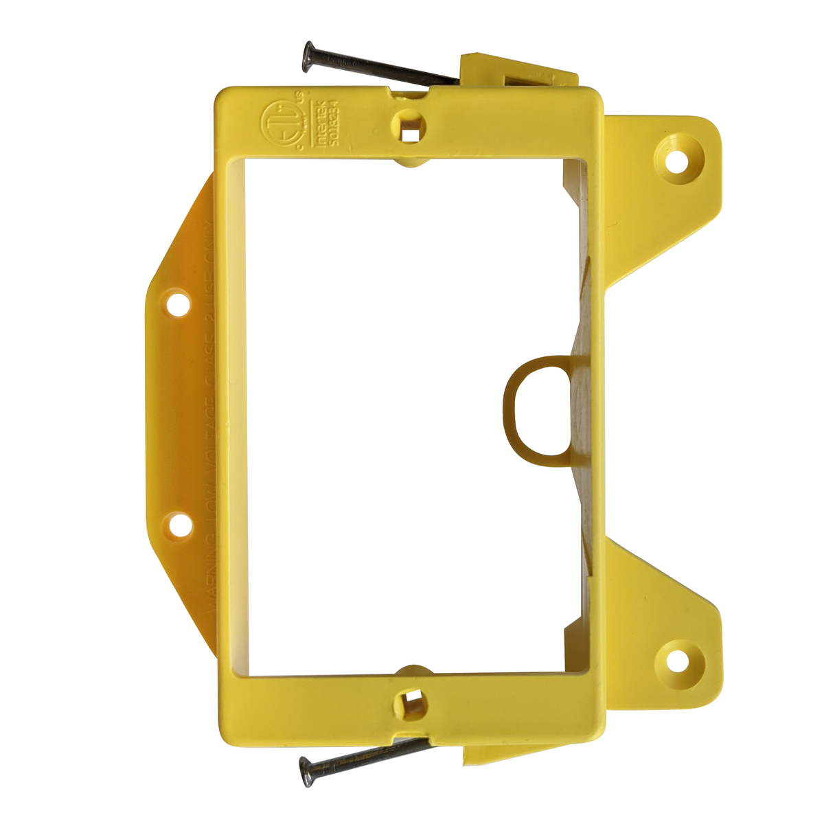 BestMounts New Construction (Nail-On) 1-Gang Low Voltage Plastic Mounting Bracket | BLVN1