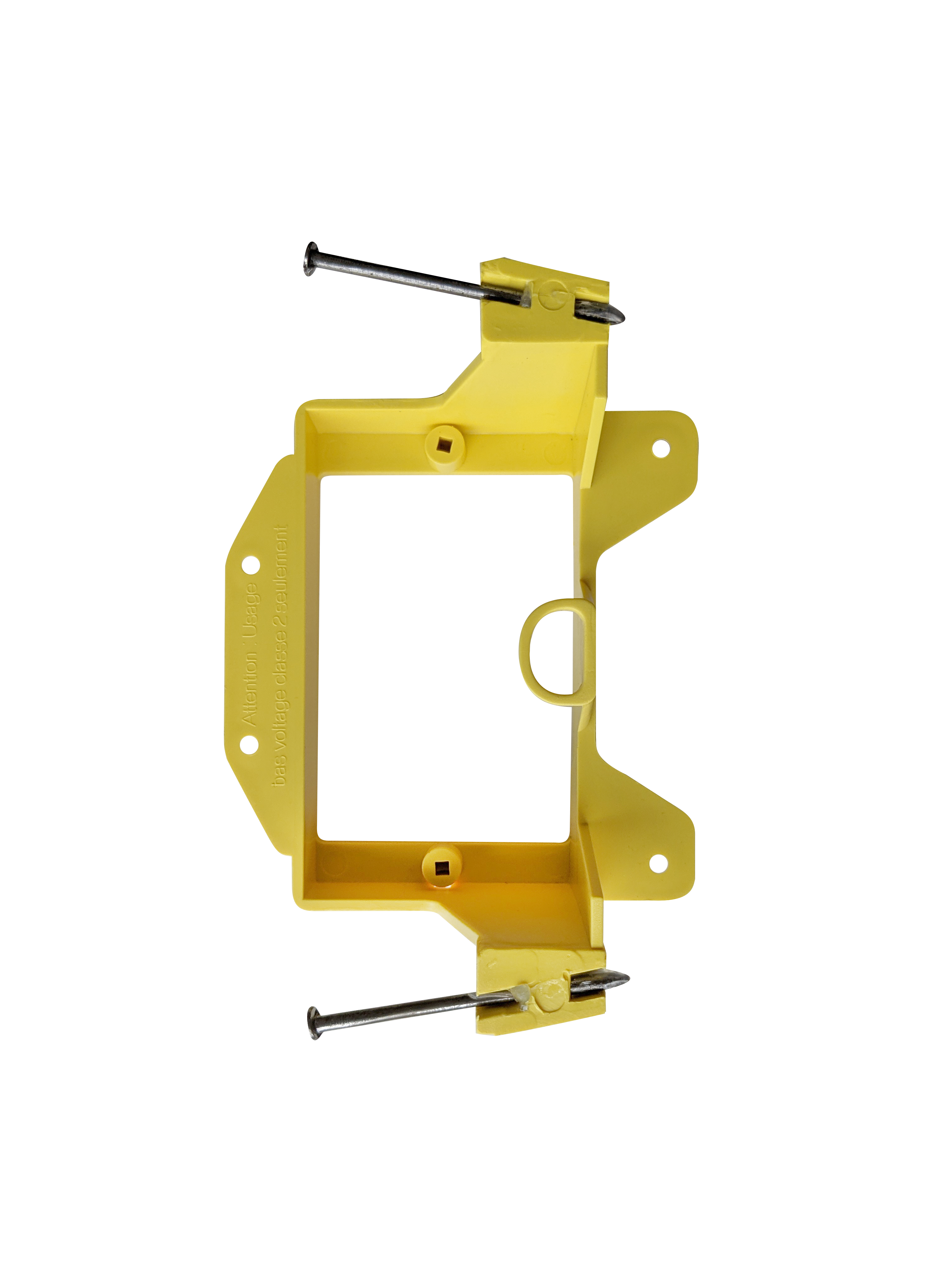 BestMounts 1-Gang New Construction Nail-On Low Voltage Mounting Bracket – Plastic