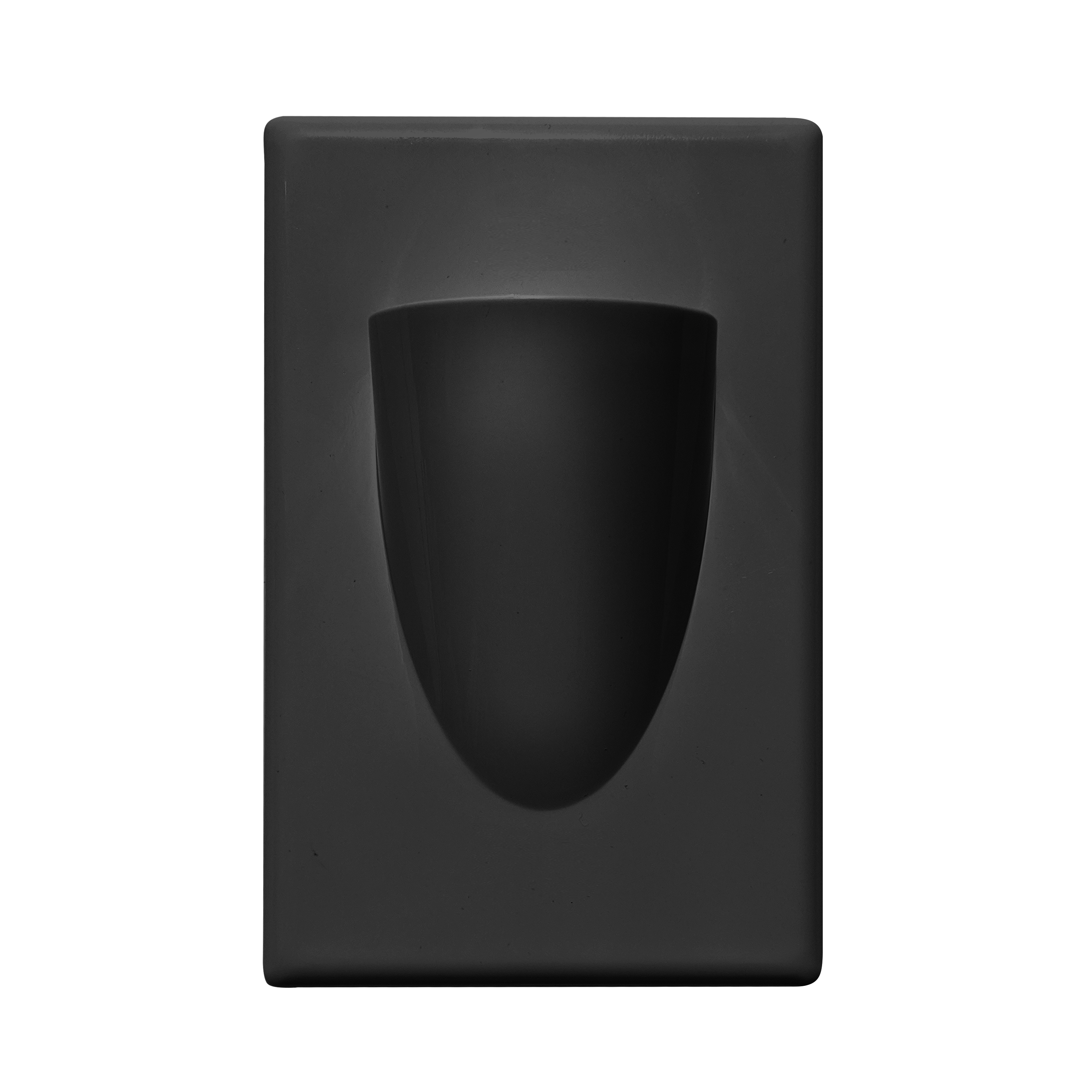 BestMounts Combo: Scoop (Outward) 1-Gang Cable Pass-Through Low Voltage Snap-On Wall Plate with Drywall Retrofit Mounting Bracket | BLVONS1