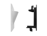BestMounts Combo: Scoop (Outward) 1-Gang Cable Pass-Through Low Voltage Snap-On Wall Plate with Drywall Retrofit Mounting Bracket | BLVONS1