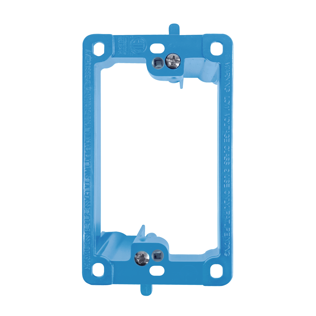 BestMounts Drywall Retrofit (Screw-On) 1-Gang Low Voltage Plastic Mounting Bracket | BLVP1
