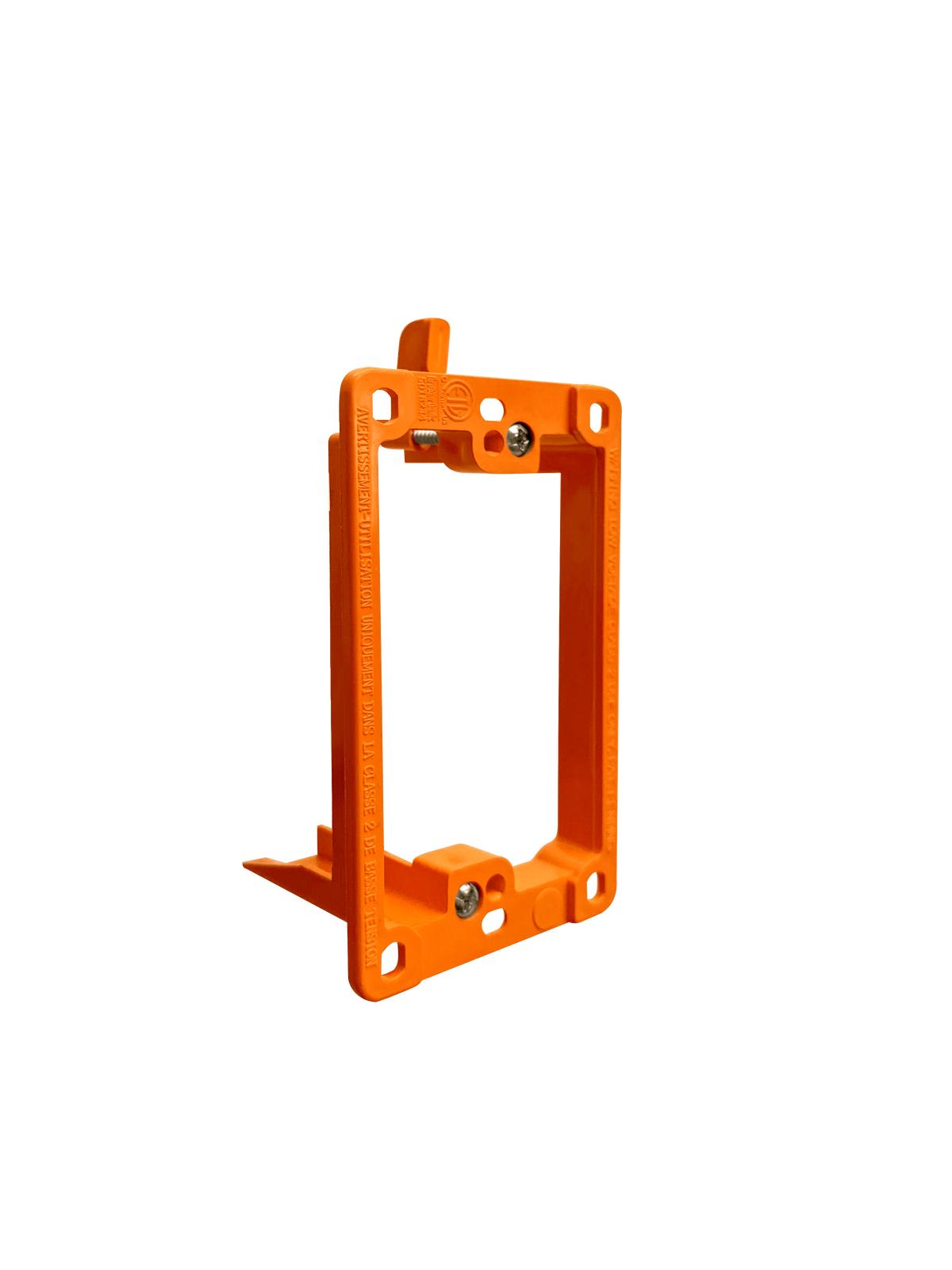 BestMounts Drywall Retrofit (Screw-On) 1-Gang Low Voltage Plastic Mounting Bracket | BLVP1