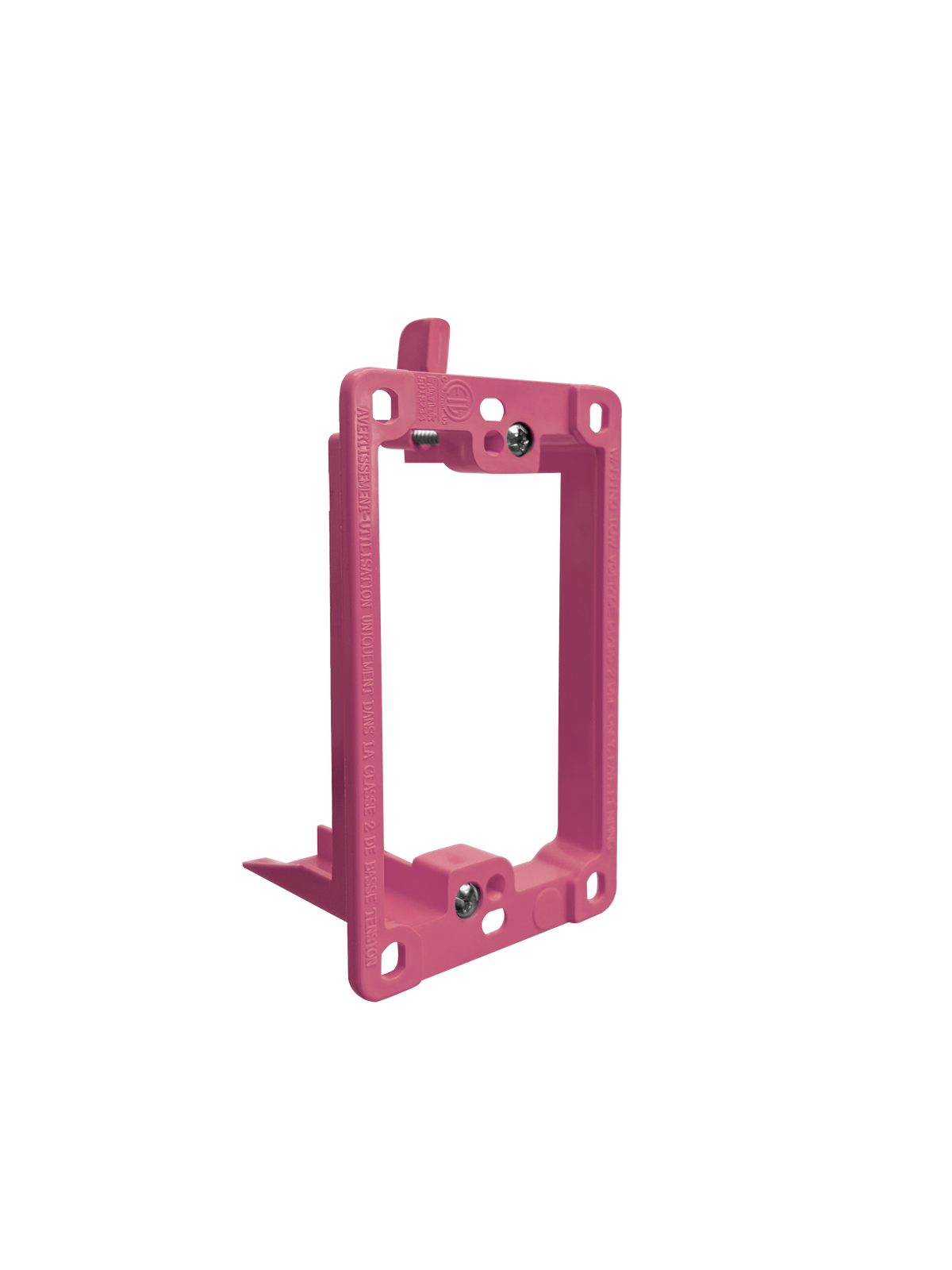 BestMounts Drywall Retrofit (Screw-On) 1-Gang Low Voltage Plastic Mounting Bracket | BLVP1