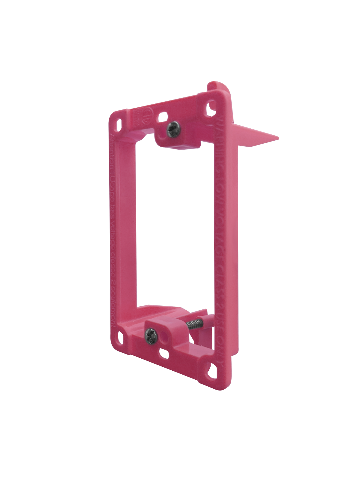 BestMounts Drywall Retrofit (Screw-On) 1-Gang Low Voltage Plastic Mounting Bracket | BLVP1