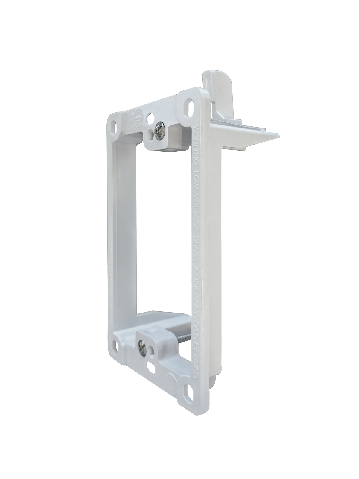 BestMounts Drywall Retrofit (Screw-On) 1-Gang Low Voltage Plastic Mounting Bracket | BLVP1