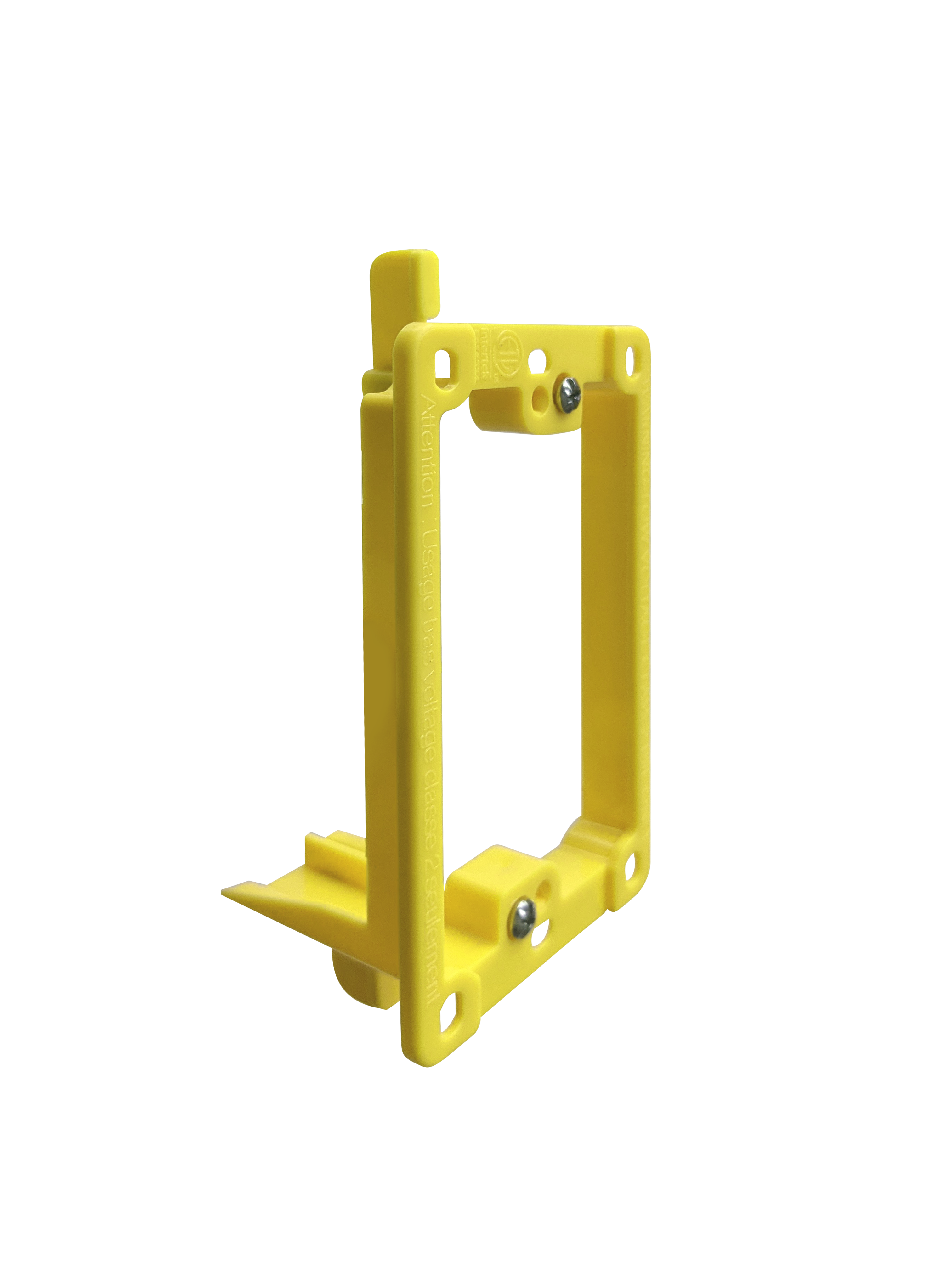 BestMounts Drywall Retrofit (Screw-On) 1-Gang Low Voltage Plastic Mounting Bracket | BLVP1