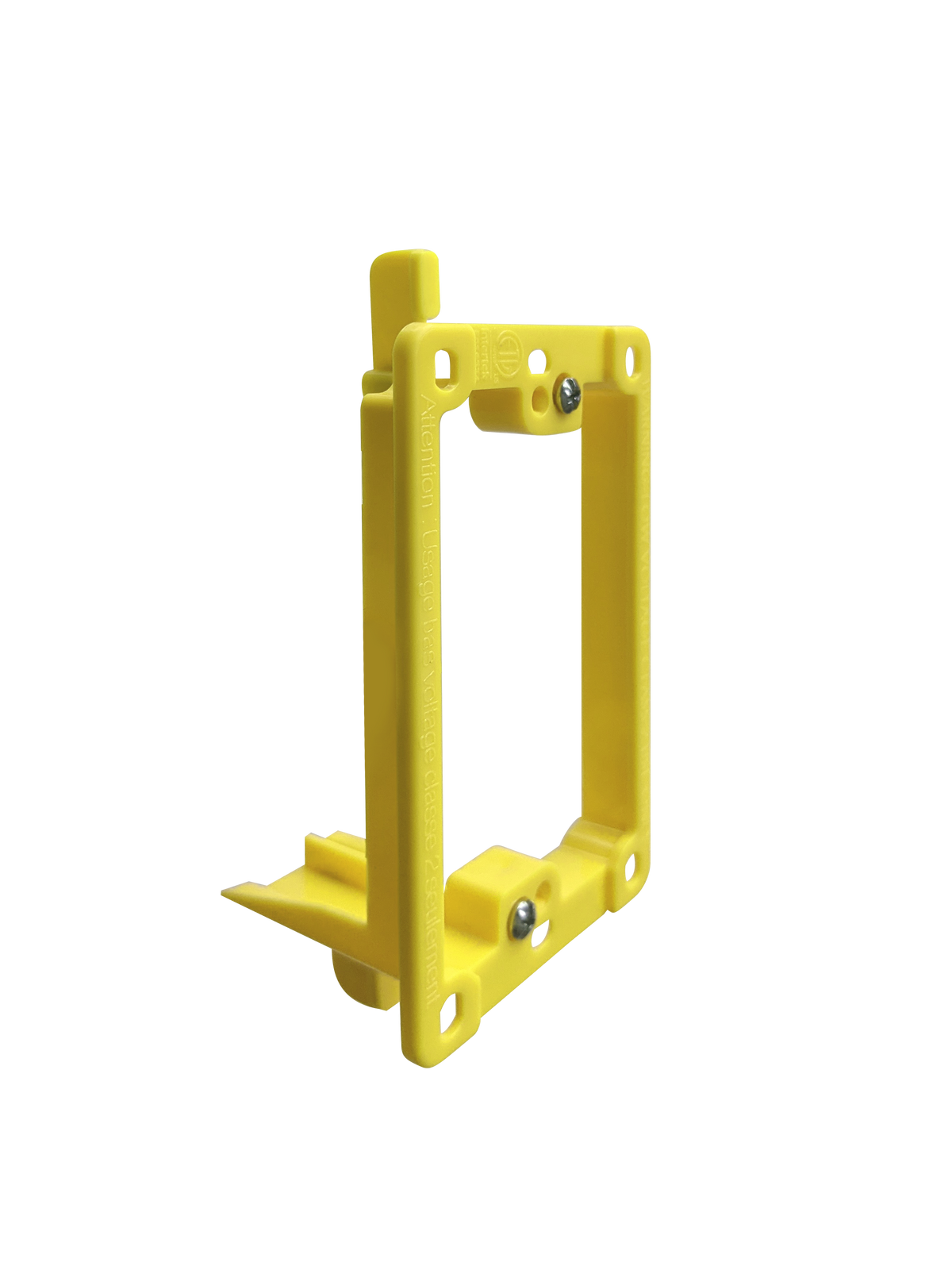 BestMounts Drywall Retrofit (Screw-On) 1-Gang Low Voltage Plastic Mounting Bracket | BLVP1