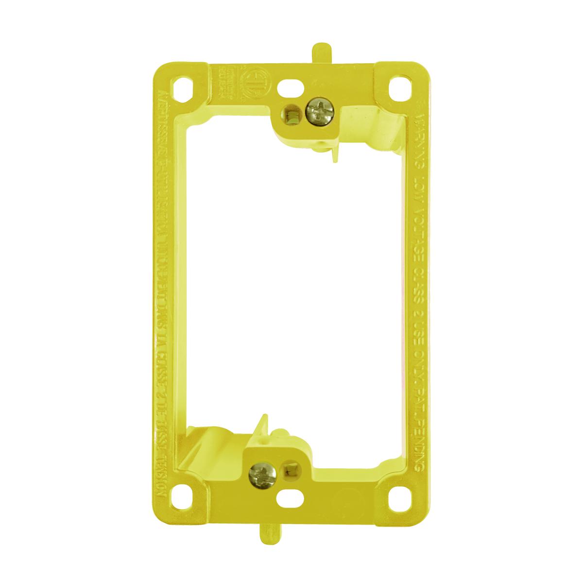 BestMounts Drywall Retrofit (Screw-On) 1-Gang Low Voltage Plastic Mounting Bracket | BLVP1