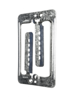 BestMounts Drywall Retrofit (Screw-On) 1-Gang Low Voltage Metal Mounting Bracket | BLVS1