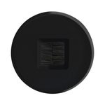BestMounts Combo: Brush Round 1-Gang Cable Pass-Through Low Voltage Snap-On Wall Plate with Drywall Retrofit Mounting Bracket | BMROUNDBRS