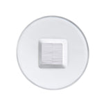 BestMounts Combo: Brush Round 1-Gang Cable Pass-Through Low Voltage Snap-On Wall Plate with Drywall Retrofit Mounting Bracket | BMROUNDBRS