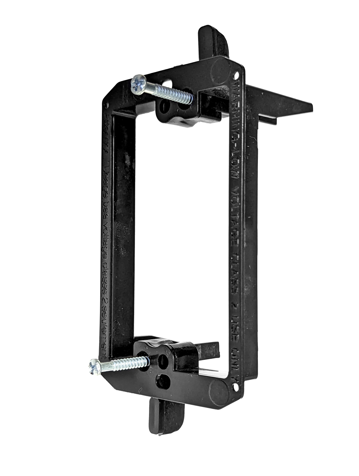 BestMounts Drywall Retrofit (Screw-On) 1-Gang Low Voltage Plastic Mounting Bracket | BVMLV1