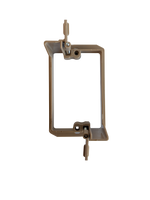BestMounts Drywall Retrofit (Screw-On) 1-Gang Low Voltage Plastic Mounting Bracket | BVMLV1