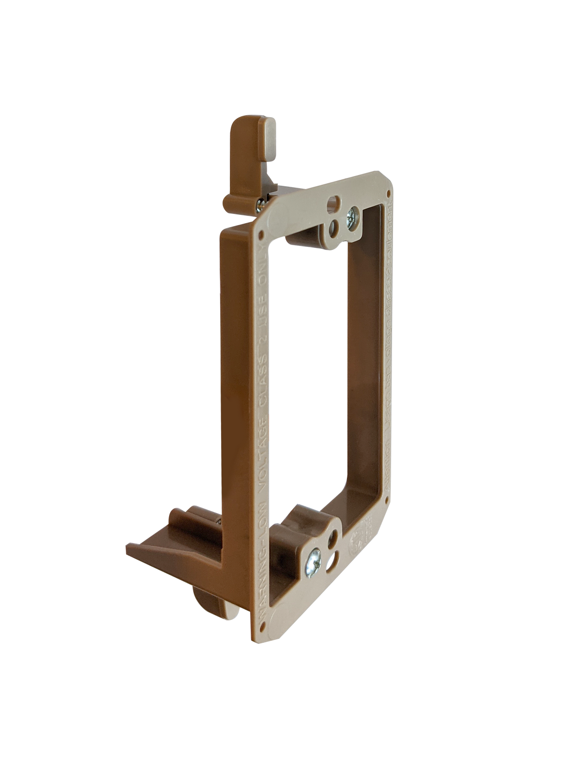 BestMounts Drywall Retrofit (Screw-On) 1-Gang Low Voltage Plastic Mounting Bracket | BVMLV1