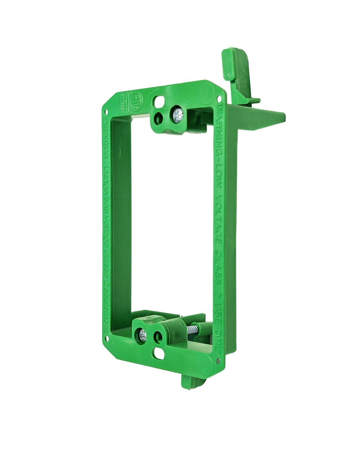 BestMounts Drywall Retrofit (Screw-On) 1-Gang Low Voltage Plastic Mounting Bracket | BVMLV1