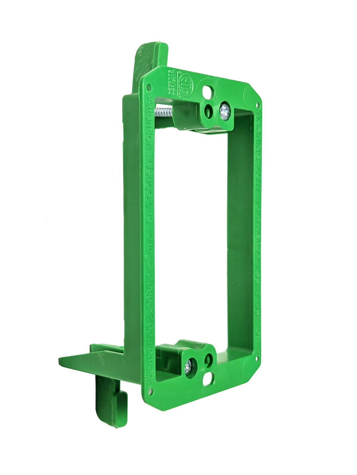 BestMounts Drywall Retrofit (Screw-On) 1-Gang Low Voltage Plastic Mounting Bracket | BVMLV1