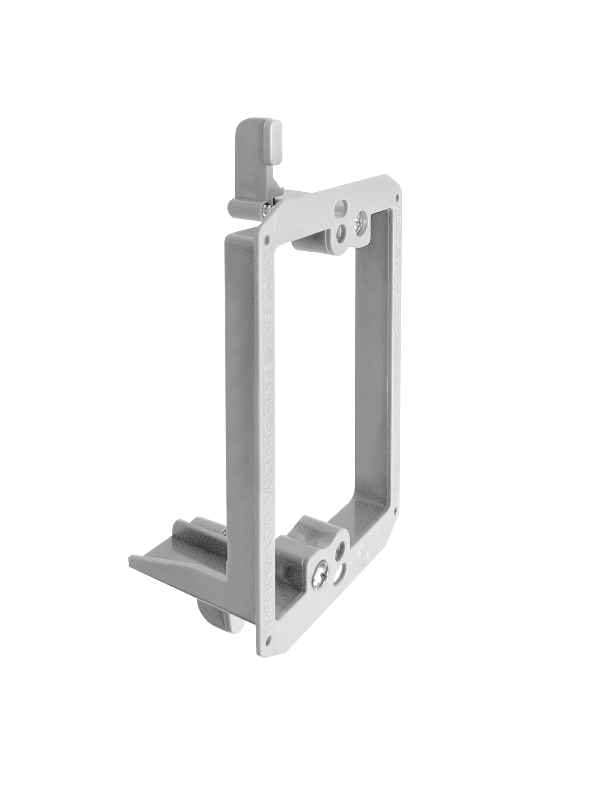 BestMounts Drywall Retrofit (Screw-On) 1-Gang Low Voltage Plastic Mounting Bracket | BVMLV1