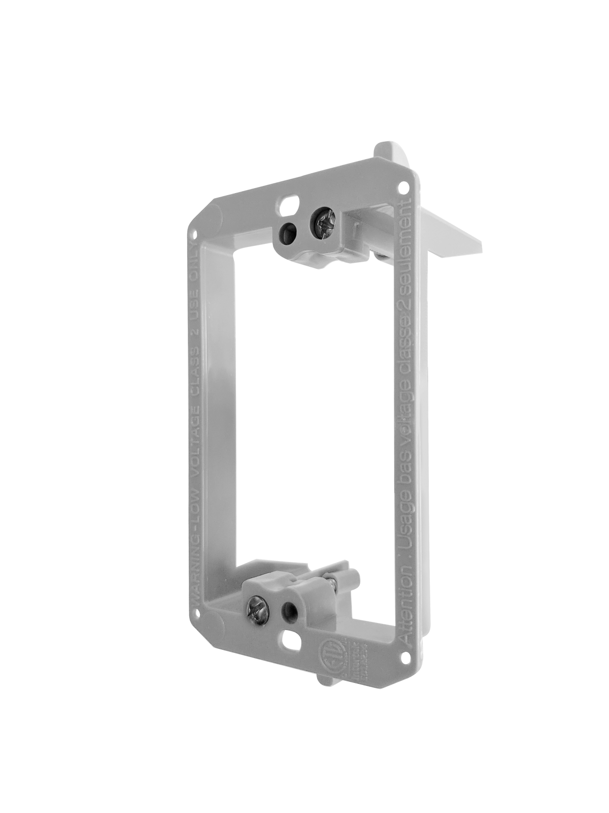 BestMounts Drywall Retrofit (Screw-On) 1-Gang Low Voltage Plastic Mounting Bracket | BVMLV1