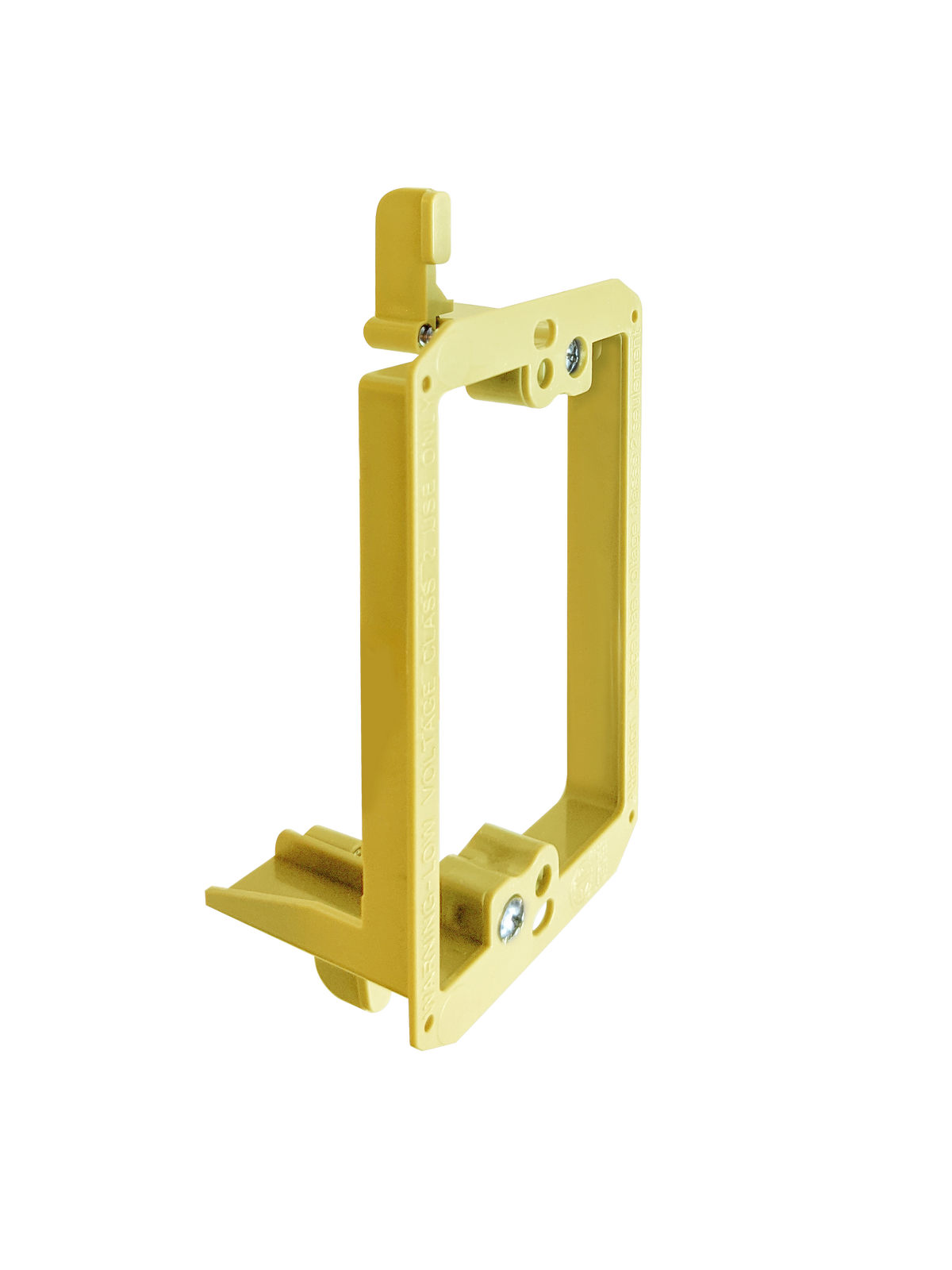 BestMounts Drywall Retrofit (Screw-On) 1-Gang Low Voltage Plastic Mounting Bracket | BVMLV1