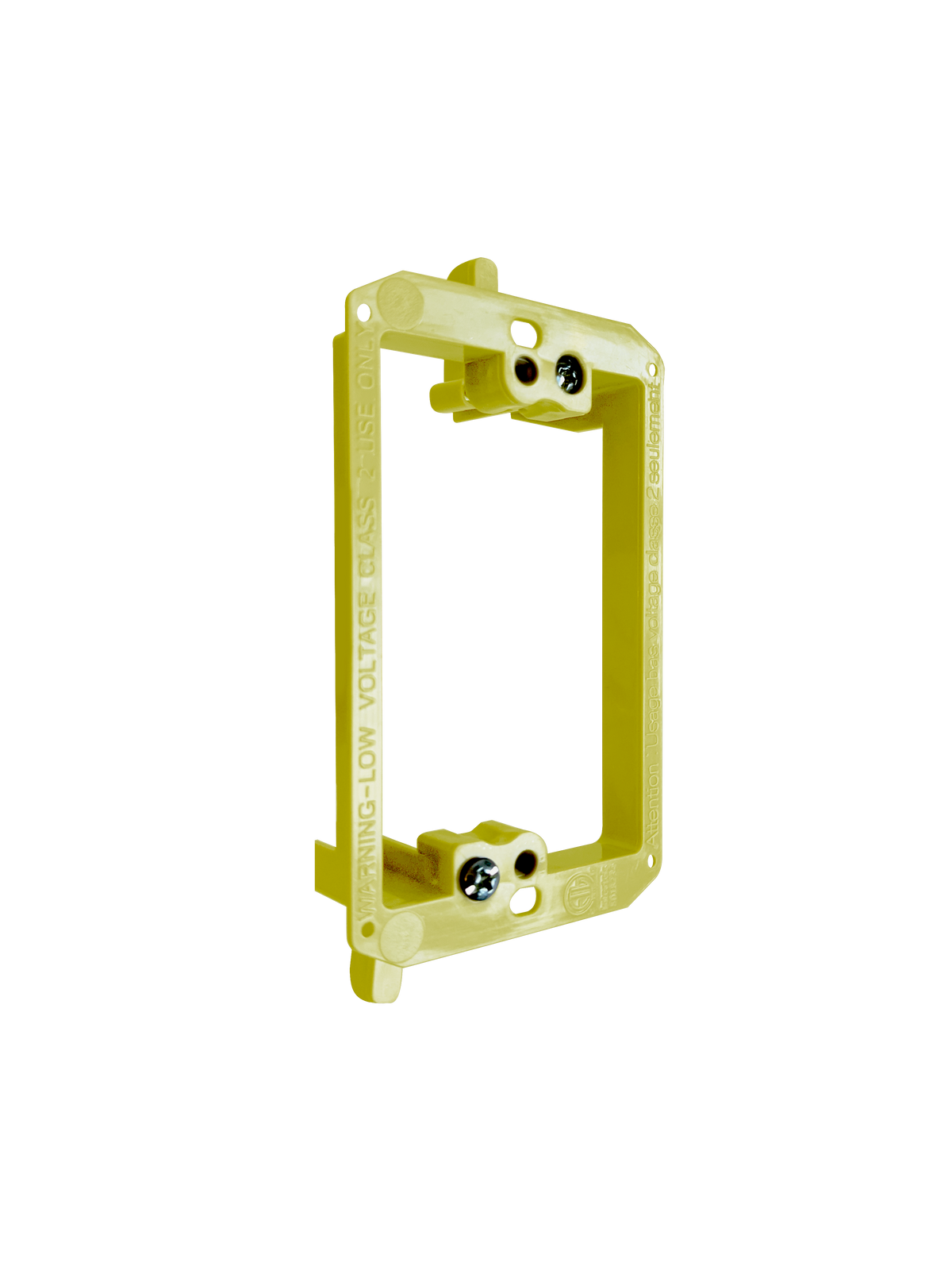 BestMounts Drywall Retrofit (Screw-On) 1-Gang Low Voltage Plastic Mounting Bracket | BVMLV1