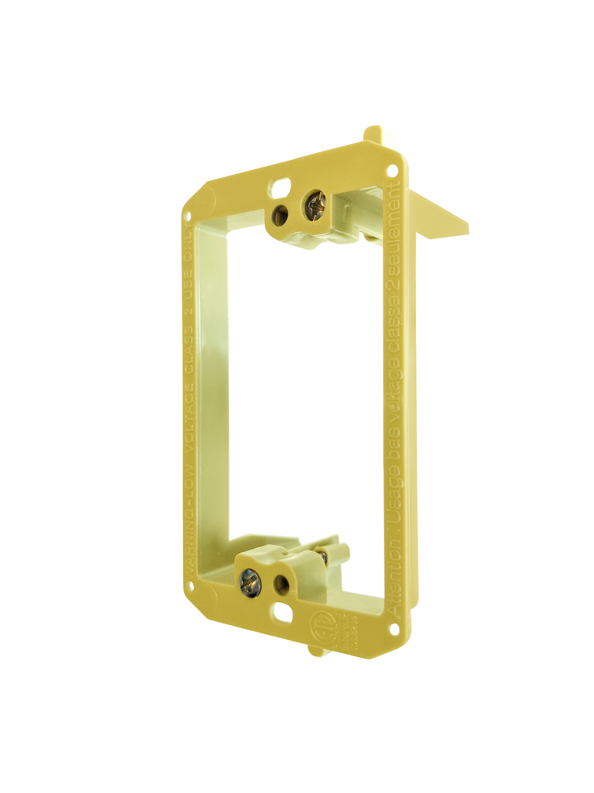 BestMounts Drywall Retrofit (Screw-On) 1-Gang Low Voltage Plastic Mounting Bracket | BVMLV1