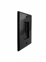 BestMounts Brush Decorator 1-Gang Cable Pass-Through Low Voltage Wall Plate | BWPBRUSH1