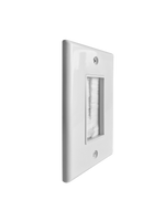 BestMounts Brush Decorator 1-Gang Cable Pass-Through Low Voltage Wall Plate | BWPBRUSH1