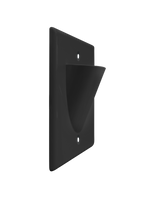 BestMounts Scoop (Outward) 1-Gang Cable Pass-Through Low Voltage Wall Plate | BWPON1