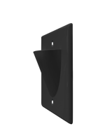 BestMounts Scoop (Outward) 1-Gang Cable Pass-Through Low Voltage Wall Plate | BWPON1