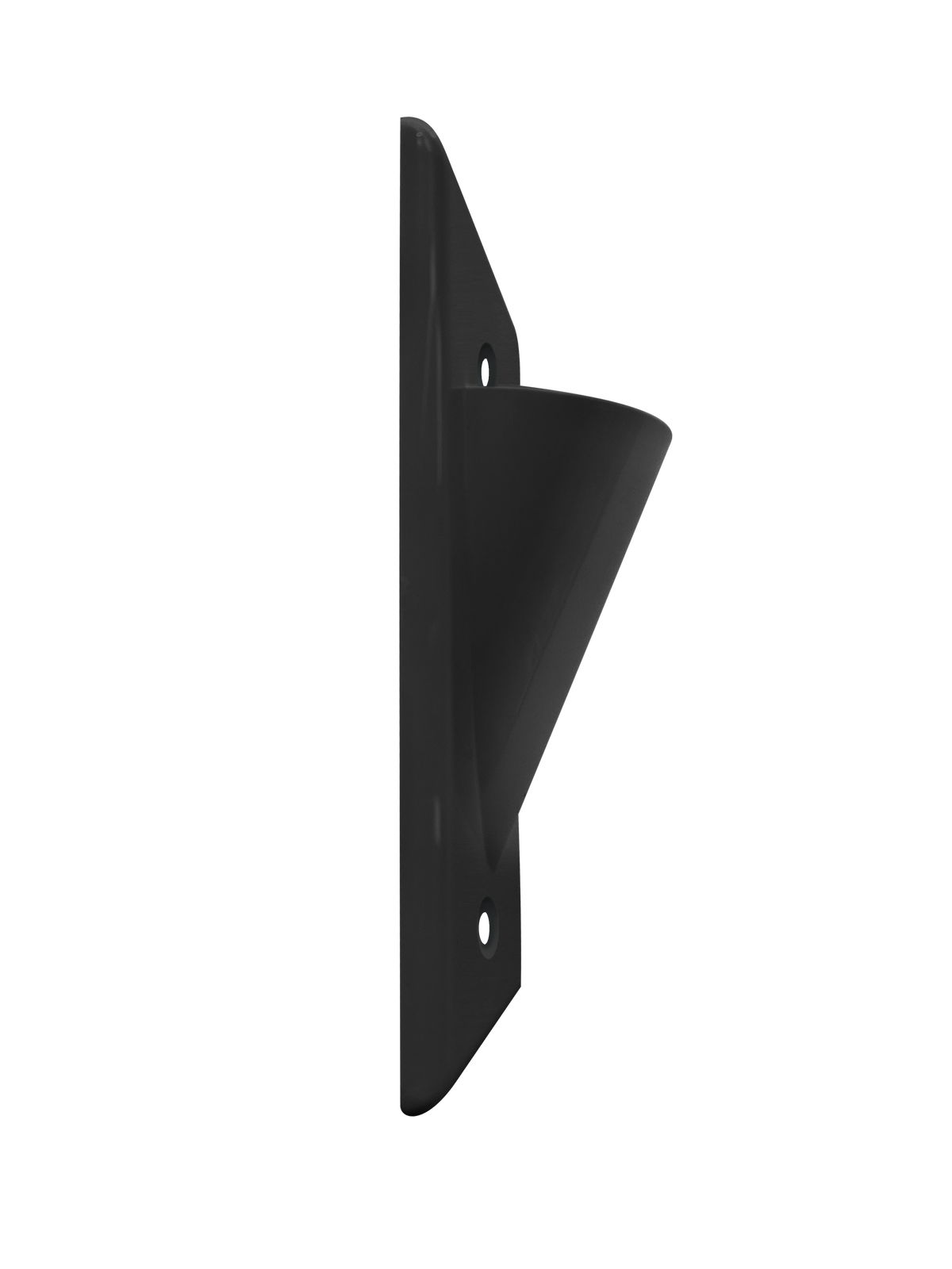 BestMounts Scoop (Outward) 1-Gang Cable Pass-Through Low Voltage Wall Plate | BWPON1