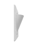 BestMounts Scoop (Outward) 1-Gang Cable Pass-Through Low Voltage Wall Plate | BWPON1